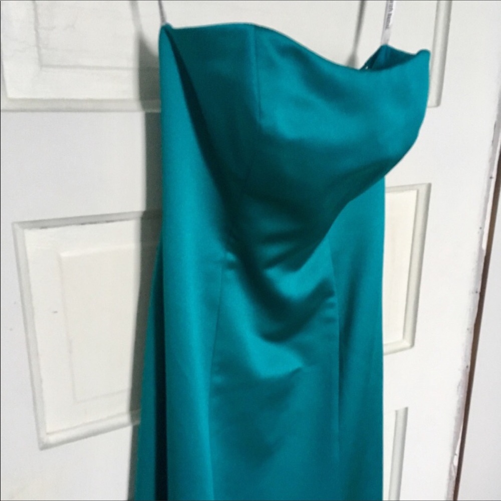 David’s Bridal long jewel tone long gown sz 4